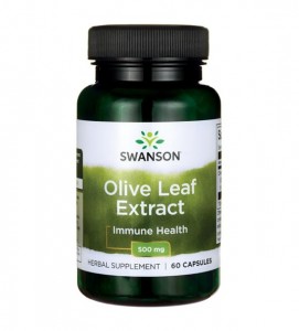  Olive Leaf liść oliwny Extract 500mg 60 kaps SWANSON