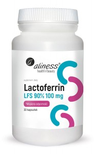 Lactoferrin LFS 90% 100mg 30kaps. ALINESS