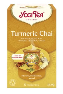Herbatka złoty chai z kurkumą  (tumeric chai) BIO (17 x 2 g) 34 g - YOGI TEA