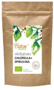 Chlorella + spirulina  BIO 625 tabletek  250 g (400 mg)  BATOM