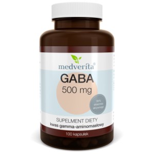  GABA 500 mg 100 kapsułek MEDVERITA