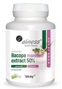 Bacopa Monnieri Extract 50% 500mg 100kaps. ALINESS