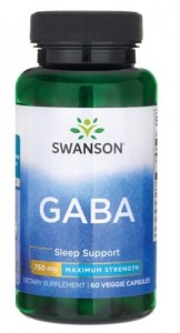 GABA forte 750mg (Kwas gamma aminomasłowy) 60 kapsułek SWANSON