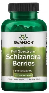 Schizandra Berries (Cytryniec chiński) 525mg 90 kapsułek SWANSON