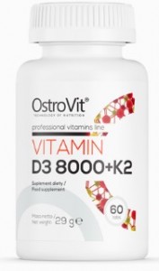 Witamin D3 8000 + K2 60 tabletki OstroVit 