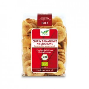 Chipsy bananowe niesłodzone BIO 150g BIO PLANET