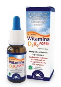 Witamina D3 + K2 FORTE 20ml Dr. JACOB'S