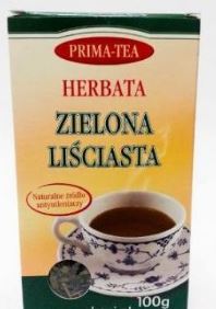 Herbata zielona liściasta 100g PRIMA-TEA