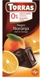 Czekolada gorzka z pomarańczą bez dodatku cukru 75 g TORRAS
