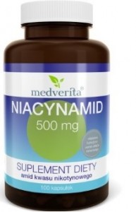  Niacynamid 500 mg 100 kapsułek  MEDVERITA