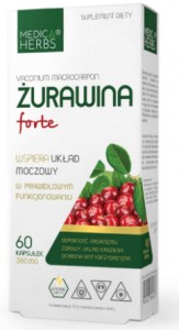  Żurawina Forte 380 mg 60 kapsułek MEDICA HERBS