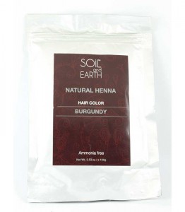 Naturalna Henna do włosów Indyjska BURGUND 100g Soil &Earth