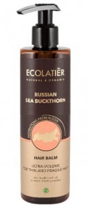 Balsam Ultra objętość do włosów cienkich RUSSIAN SEA BUCKTHORN 250ml ECOLATIER