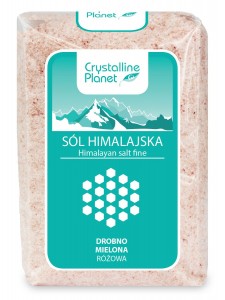 Sól himalajska drobno mielona 600 g - CRYSTALLINE PLANET