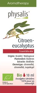 Olejek eteryczny Eukaliptus Cytrynowy (Citroen Eucalyptus) BIO 10 ml PHYSALIS 