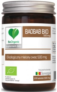  BeOrganic Baobab BIO 500 mg x 100 tabl. ALINESS