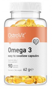  Omega 3 Łatwy do przełknięcia 90 kapsułki OstroVit