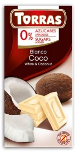Czekolada biała z kokosem bez dodatku cukru 75 g TORRAS