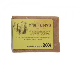 Tradycyjne syryjskie mydło Aleppo 20% 190g BIOMIKA