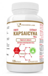  Kapsaicyna Ekstrakt 10 mg+Prebiotyk 120 kaps PROGRESS LABS