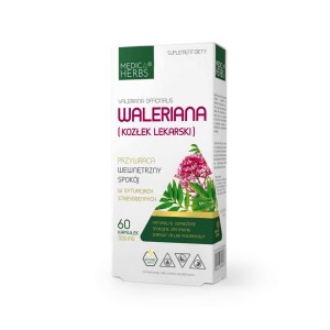 Waleriana (Kozłek lekarski) 60 kapsułek 300 mg MEDICA HERBS
