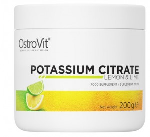 Cytrynian potasu (Potassium Citrate ) 200 g cytrynowo-limonkowy OstroVit 