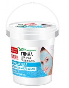 Niebieska glinka Bajkalska do pielęgnacji twarzy, ciała i włosów 155ml Fitocosmetic