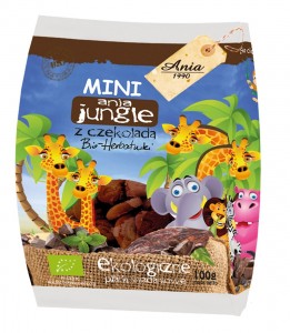 Herbatniki mini zoo z czekoladą BIO 100g ANIA