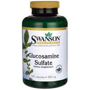 Glucosamine Sulfate (Glukozamina) 500mg 250kaps. SWANSON