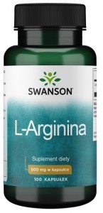 L-arginina 500 mg 100 kapsułek SWANSON