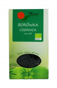 Borówka Czernica (jagoda) owoc BIO 50g RUNO