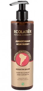 Keratynowy balsam do włosów Regeneracja i Wzrost AMAZONIAN ACAI BERRY 250ml ECOLATIER