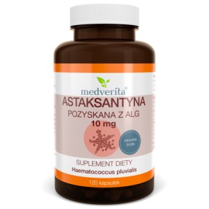  Astaksantyna 10 mg 120 kapsułek MEDVERITA
