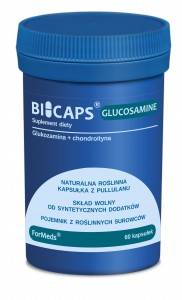 BICAPS® GLUCOSAMINE Glukozamina + Chondroityna 60 kaps. FORMEDS