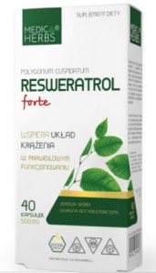 Resweratrol Forte 500 mg 40 kapsułek MEDICA HERBS