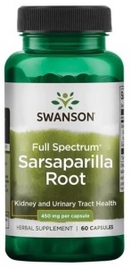  Sarsaparilla (Kolcorośl) 450 mg 60 kapsułek SWANSON
