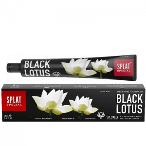 Black Lotus Czarna Wybielająca Pasta do zębów 75ml SPLAT