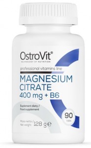  Magnesium Citrate 400 mg + B6 90 tabletek OstroVit