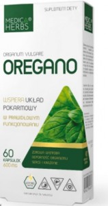 Oregano 600 mg 60 kapsułek MEDICA HERBS