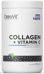 Collagen+Vitamina C 400g czarna porzeczka OstroVit