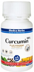 Curcumin 98% (kurkuma) plus piperyna 60kaps MEDICA HERBS