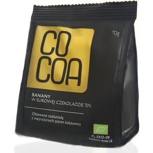 Banany w surowej czekoladzie BIO 70g COCOA