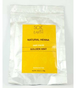 Naturalna Henna do włosów Indyjska ZŁOTY BLOND 100g Soil &Earth