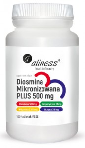 Diosmina mikronizowana plus 500mg 100 tabletek  ALINESS