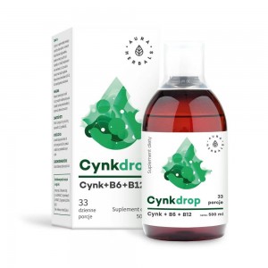 Cynkdrop cynk + B6 + B12 500ml AURA HERBALS