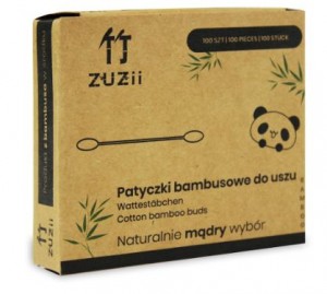 Patyczki Higieniczne Bambusowe z Bawełną 100szt ZUZII