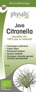 Olejek eteryczny - suplement Citronella Trawa Cytrynowa BIO 10ml Physalis
