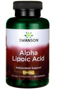 ALA Alpha Lipoic Acid (Kwas alfa liponowy) antyoksydant 300mg 120kaps. SWANSON