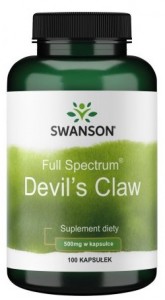 Devil's claw czarci pazur diabelski pazur 500 mg 100 kapsułek SWANSON