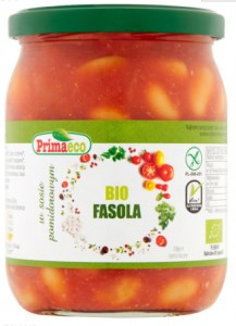 Fasola w sosie pomidorowym BIO 440 g PRIMAECO